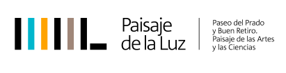 Logo Paisaje de la Luz. Paseo del Prado y Buen Retiro. Paisaje de las Artas y las Ciencias.
